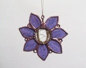 Lilac Flower With Letter U. Stained Glass Pendant. Yellow glitter-gold. Suncatcher. Handmade. Home decor. Room decor. DizArtEx. Lilac Flower With Letter U. Stained Glass Pendant. Yellow glitter-gold. Suncatcher. Handmade. Home decor. Room decor. DizArtEx.