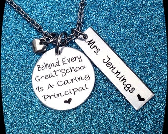 School Principal Gift, Assistant Principal Necklace, School Professional Jewelry, Principal Gift, Educator Jewelry, Graduation Principal