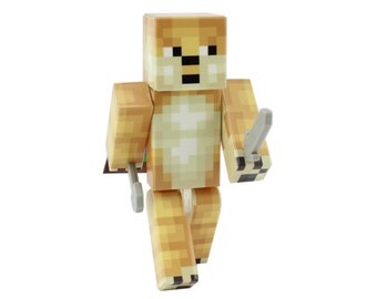 Corgi - 4" Action Figure Toy, Plastic Craft by EnderToys