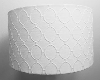 Dwell Cameo Ovals Fabric DRUM LAMP SHADE
