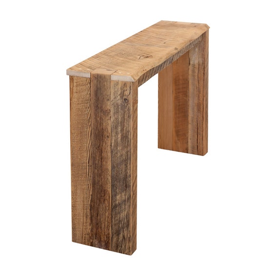 Parsons Style Reclaimed Wood Entryway Console by WaltonWoodcraft