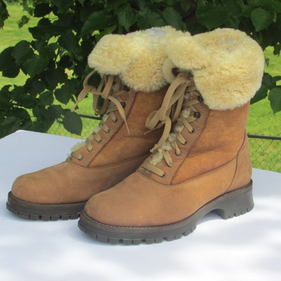 snow boots shearling