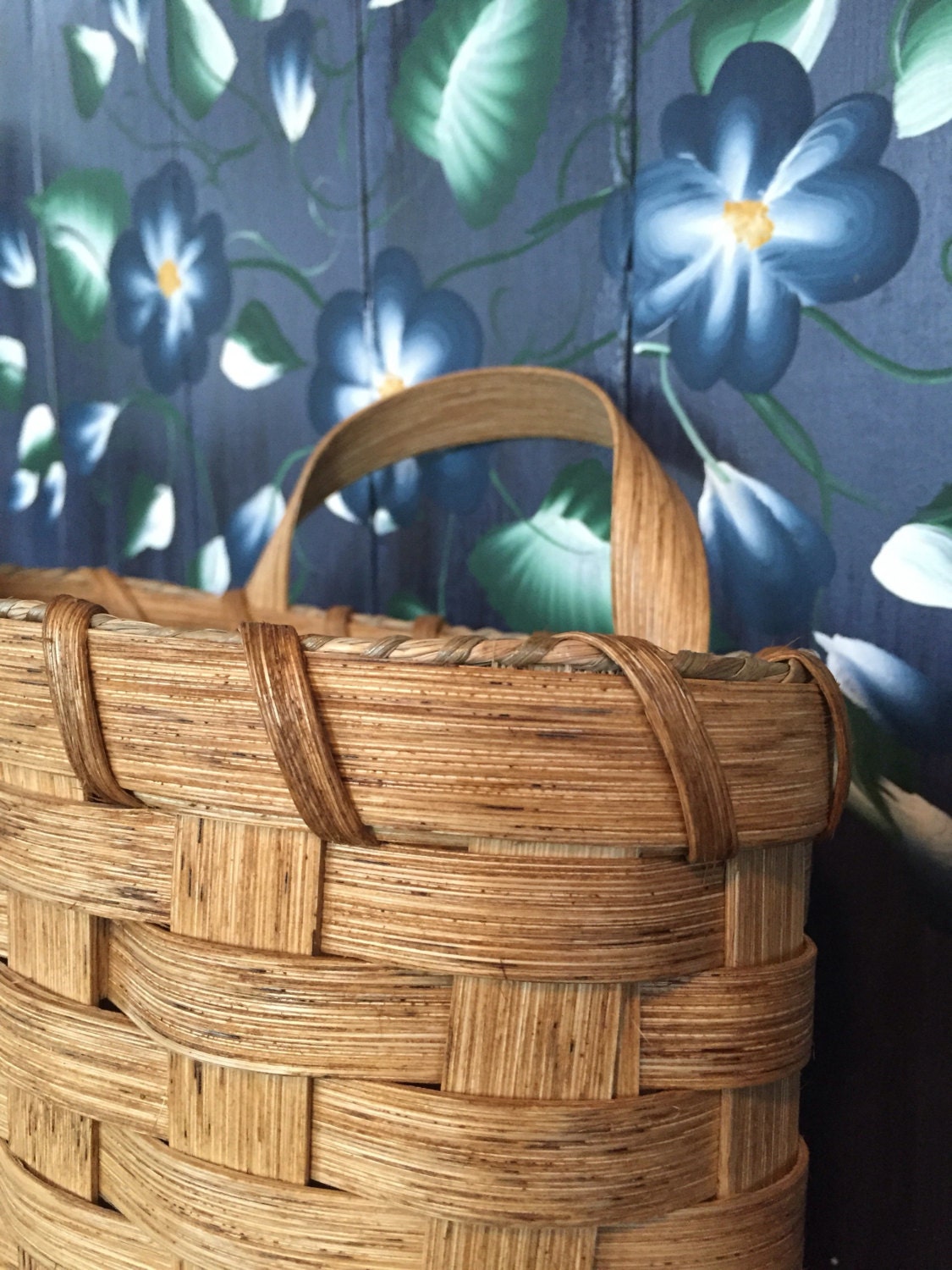 Handmade Basket Large Pocket Basket Wall Basket Mail