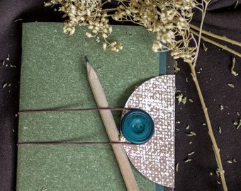 Travel Planner, Office Gift Small Planner, Kraft Paper Journal, Rustic Journal, Planner Notepad, Blank Planner, Teacher Gift, Recipe Journal