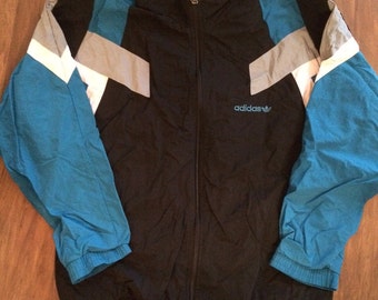 adidas teal windbreaker