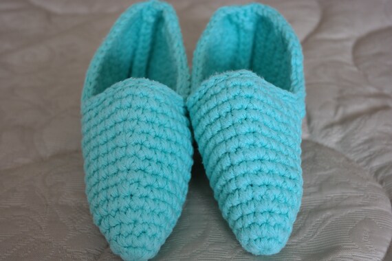 slippers turquoise
