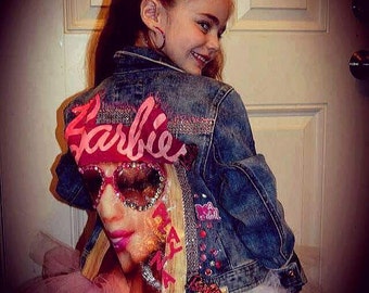 Barbie jean jacket Etsy