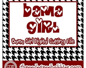 Bama Girl Digital Download SVG DXF EPS Silhouette Studio Cricut Design Space