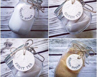 MUSCOVADO, Kitchen Canister Label, Kitchen Tag, Country Kitchen