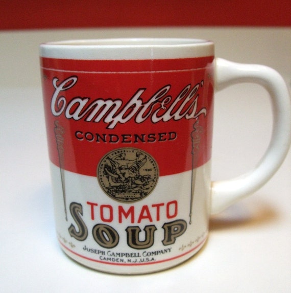 Vintage Campbells Condensed Tomato Soup Cup Mug 1960s 1970s