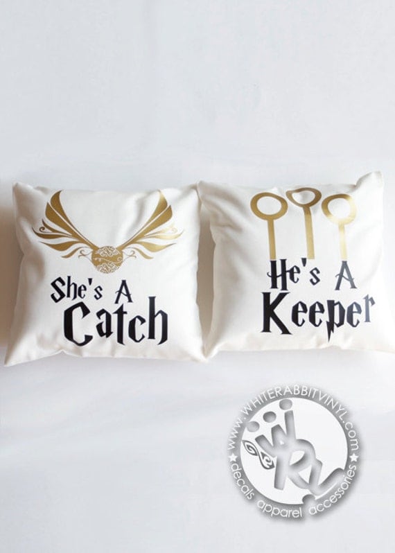 Harry Potter Catch & Keeper Pillow Cases Hogwarts gift wizards