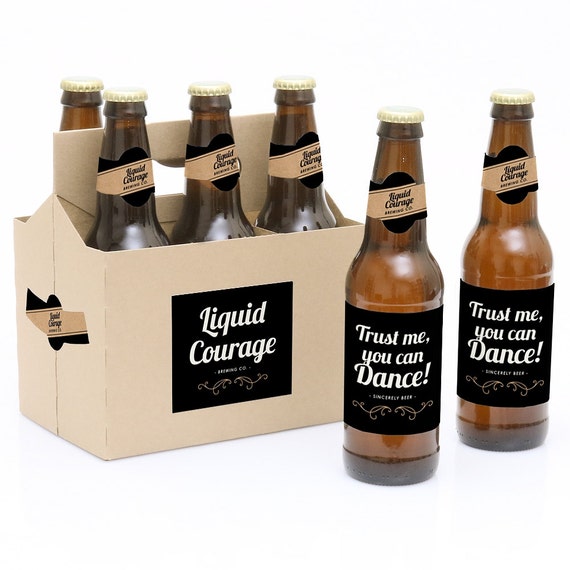 Sip Happens - 6 Funny Beer Bottle Labels & 1 Carrier Personalized Gift ...