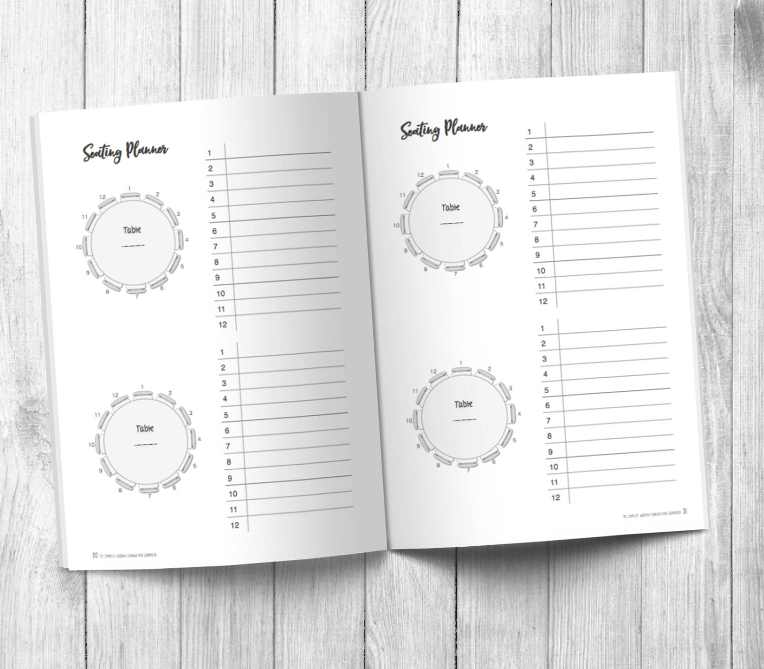 Wedding Planner Book Complete Wedding Organiser Green
