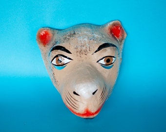 Mexican traditional mask from paper mache camel