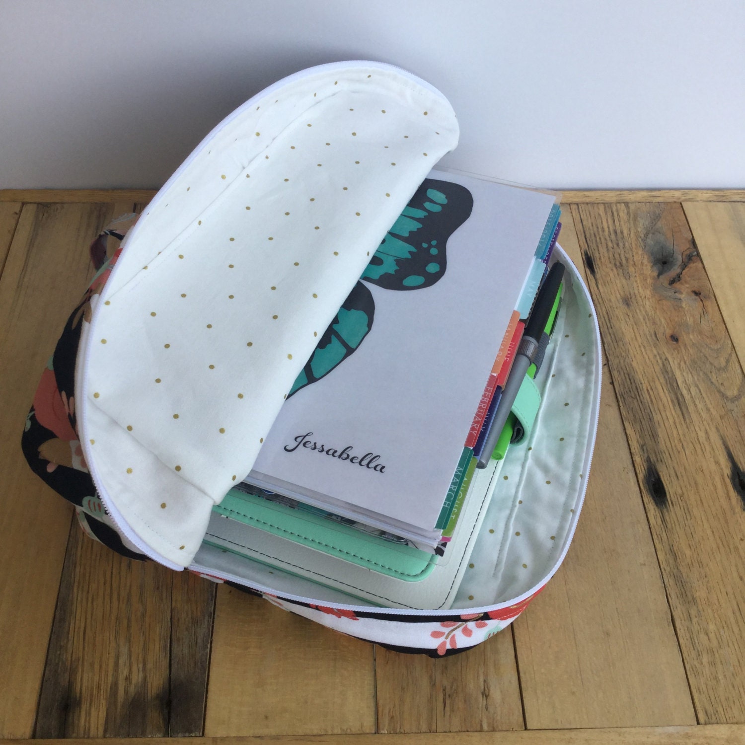 Planner Pouch Planner Carrying Case Erin Condren Planner