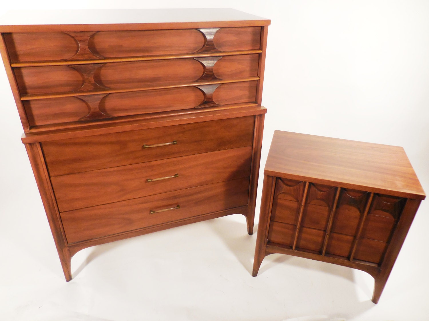 Perspecta highboy with nightstand by Kent Coffey Haute Juice