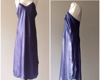 Items similar to Classic Silk Satin Chemise With Cotton Lace Trim on Etsy
