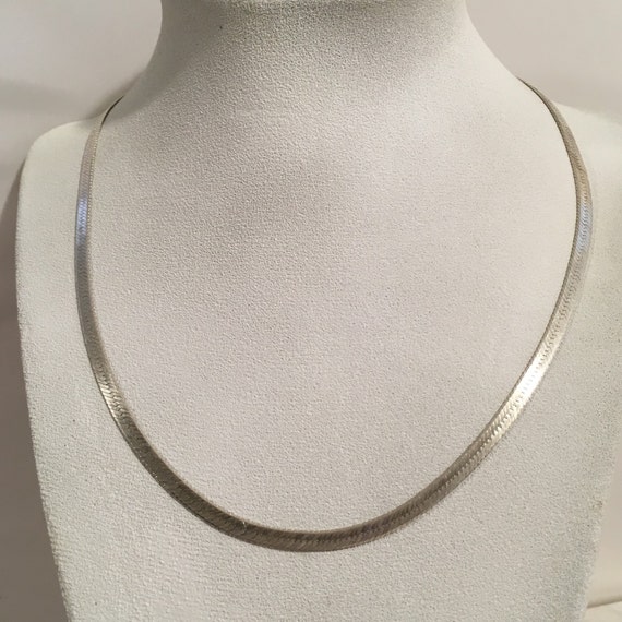 Sterling Silver 925 3.5m Herringbone Link Chain by JewelryGeeks
