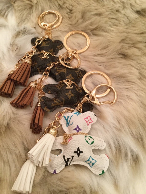 Teddy Bear Louis Vuitton Keychain / purse adornment