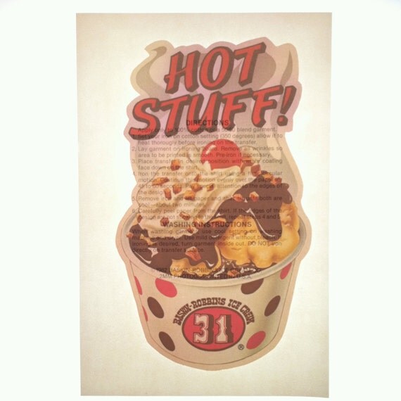 Vintage BaskinRobbins Ice Cream 1982 Unused by theplunderdome