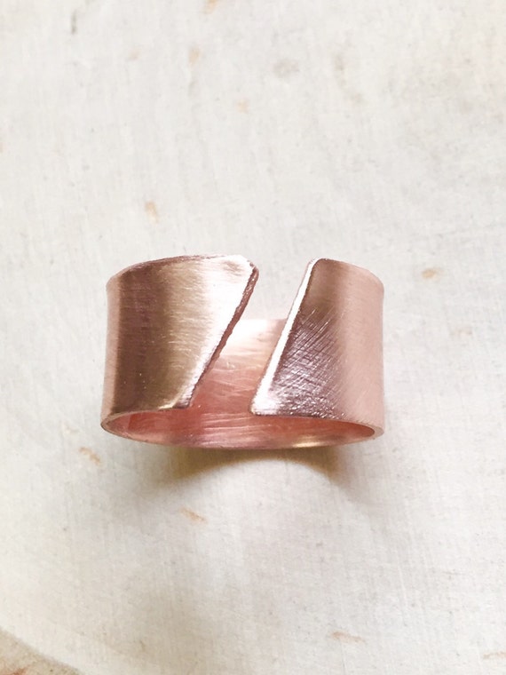 Wide copper ring copper adjustable ringcopper ring rings