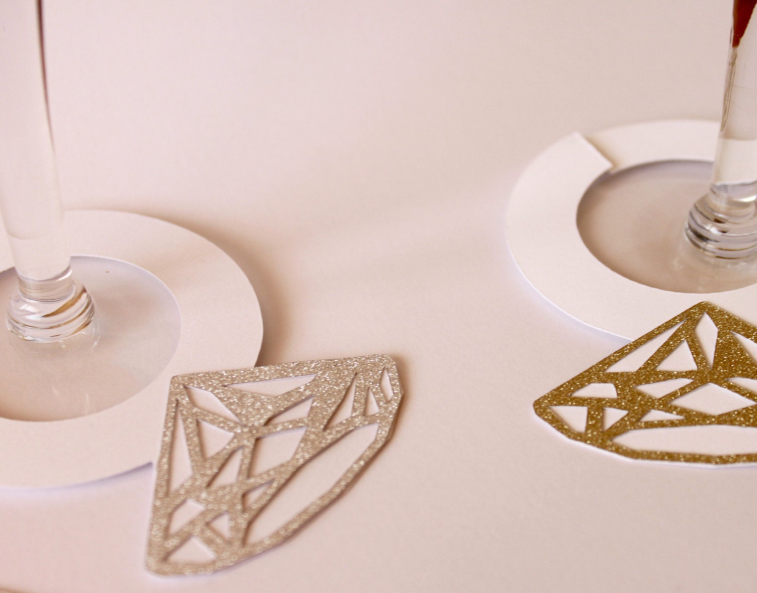 Diamond Ring Wine Glass Tag Wine Glass Charm Wine Glass Name