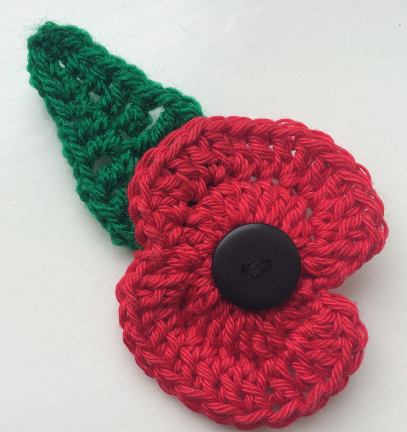 remembrance poppy crochet