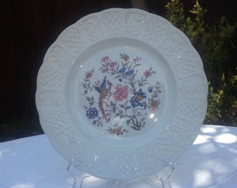 Royal Cauldon Bristol Ironstone Collector Plate, Exotic/Oriental Bird and Flowers