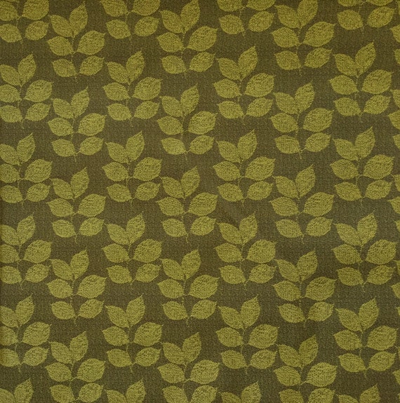 Green Leaves Upholstery Fabric by the Yard Fast Shipping