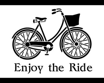 Vintage Bicycle Art Stencil Select Size STCL847 by by StudioR12