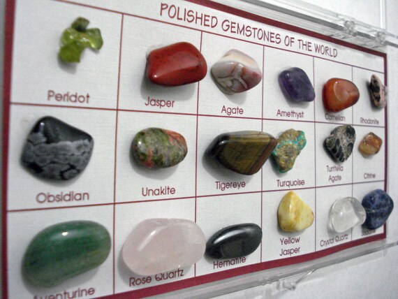 Natural Polished Gemstones Collection From Around The World