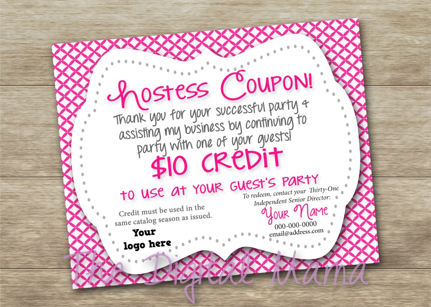 ThirtyOne Hostess Coupon ThirtyOne Party Coupon