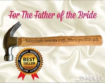 Engraved and Personalized Hammer with phrase, name, monogram for Dad Father of Bride Groom Groomsmen Valentine's Day Father's Day Grandpa