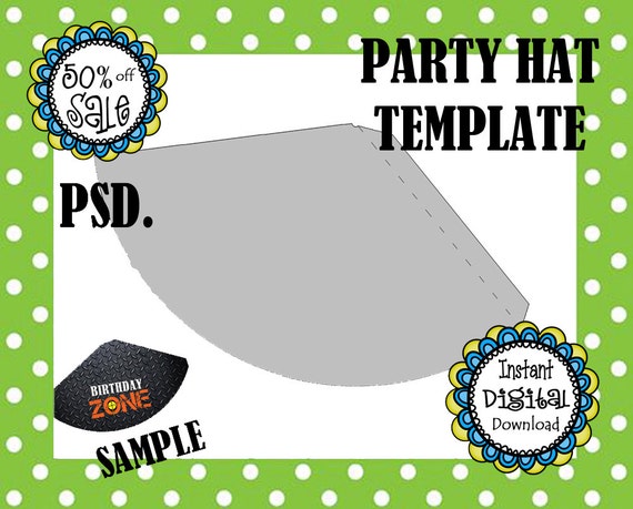 Party Hat Template Design Your Own and Print As Many As You