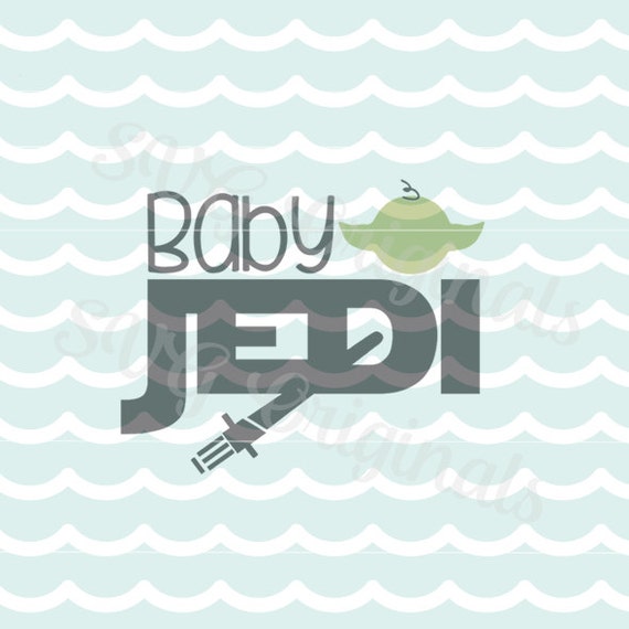 Download Jedi SVG File. Baby Jedi SVG Cricut Explore & more. Cut or