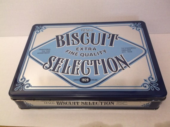 tesco finest biscuits tin
