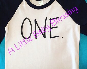 ONE birthday shirt boys or girls