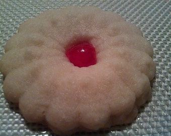 A Pound of Homemade Cherry Shortbread Cookies