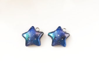 Galaxy Polymer Clay Stars