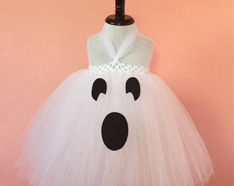 Ghost costume, ghost dress, ghost tutu dress, Halloween dress, Halloween tutu, gift for girls, baby ghost dress