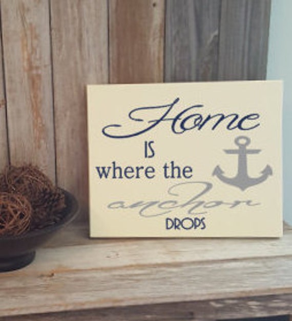 Home is where the anchor dropsmilitary signmaritime