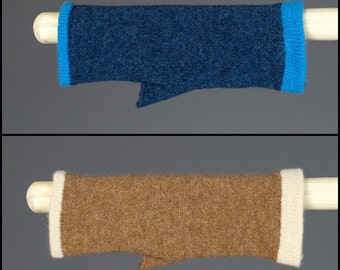Fingerless Gloves, 100% Lambs Wool