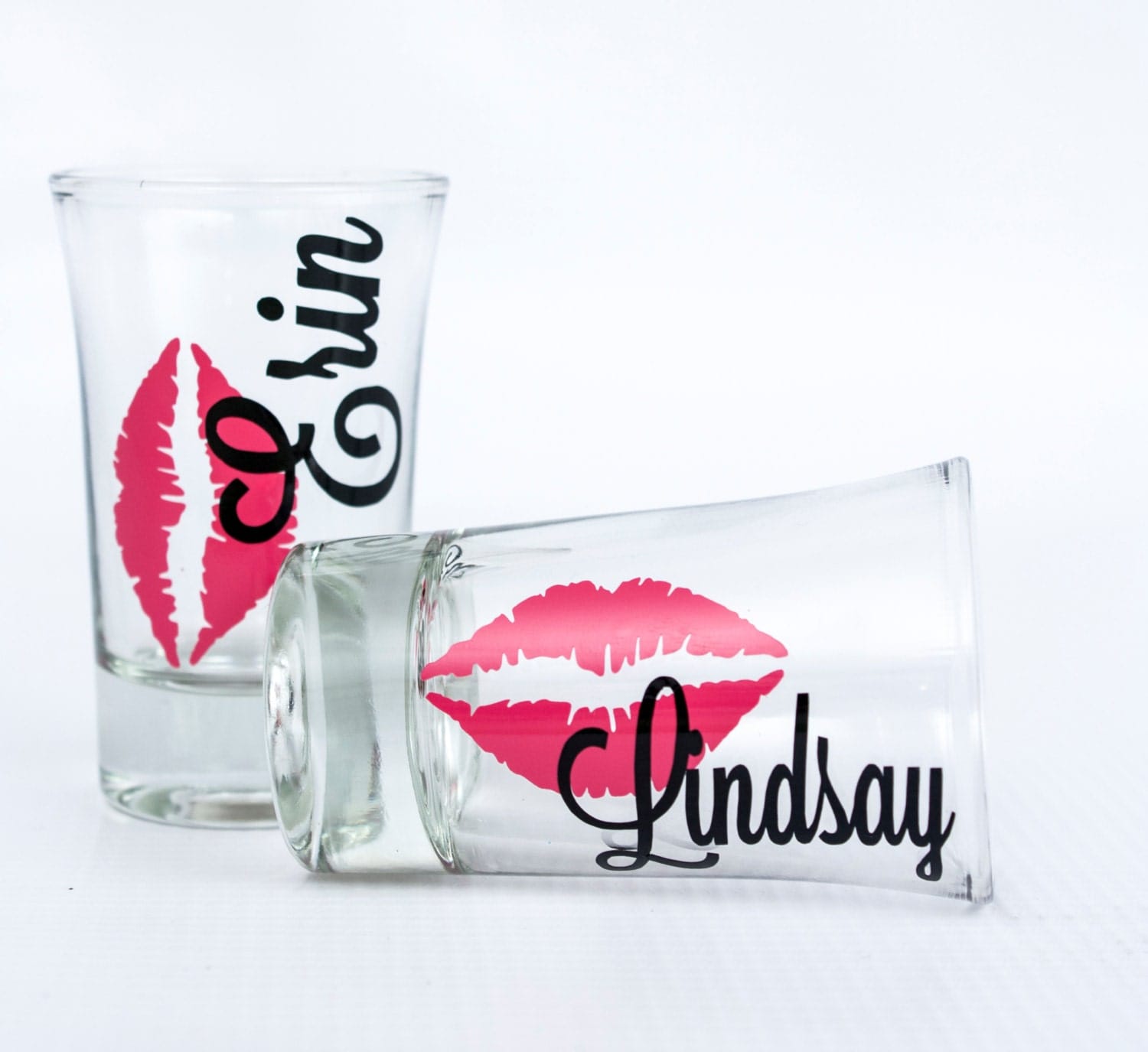 Personalized Bridesmaid shot glasses/ Maid of Honor/
