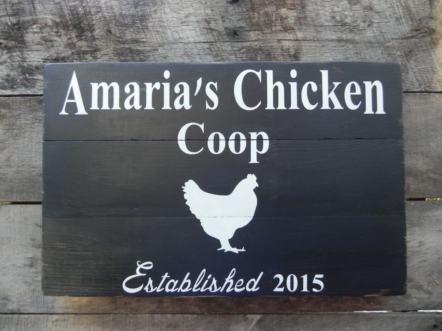 Personalized Chicken Coop SignRanch Sign Primitive Sign