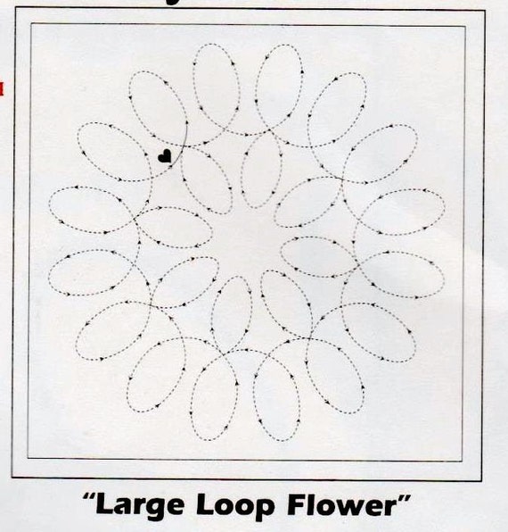 Quilting Stencil Sew-Through Tear Away Quilt Stencils LARGE