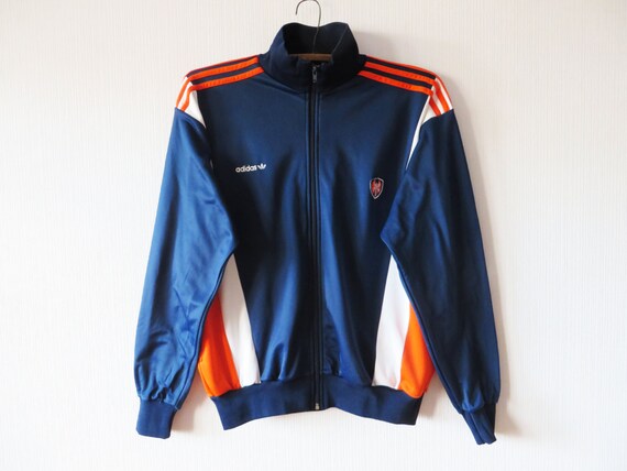 blue and orange adidas jacket