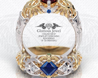 glorious zelda ring ocarina of time zora inspired ring with cz stone 925 silver - Zelda Wedding Ring glorious zelda ring ocarina of time zora inspired ring with cz stone 925 silver - Zelda Wedding Ring