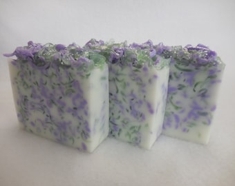 Lavender Sage SOAP LOAF - Lavender Soap - Sage Soap - Rustic Wedding Favor - Baby Shower Party Favor - Goats Milk Soap - Unisex Bulk Soap