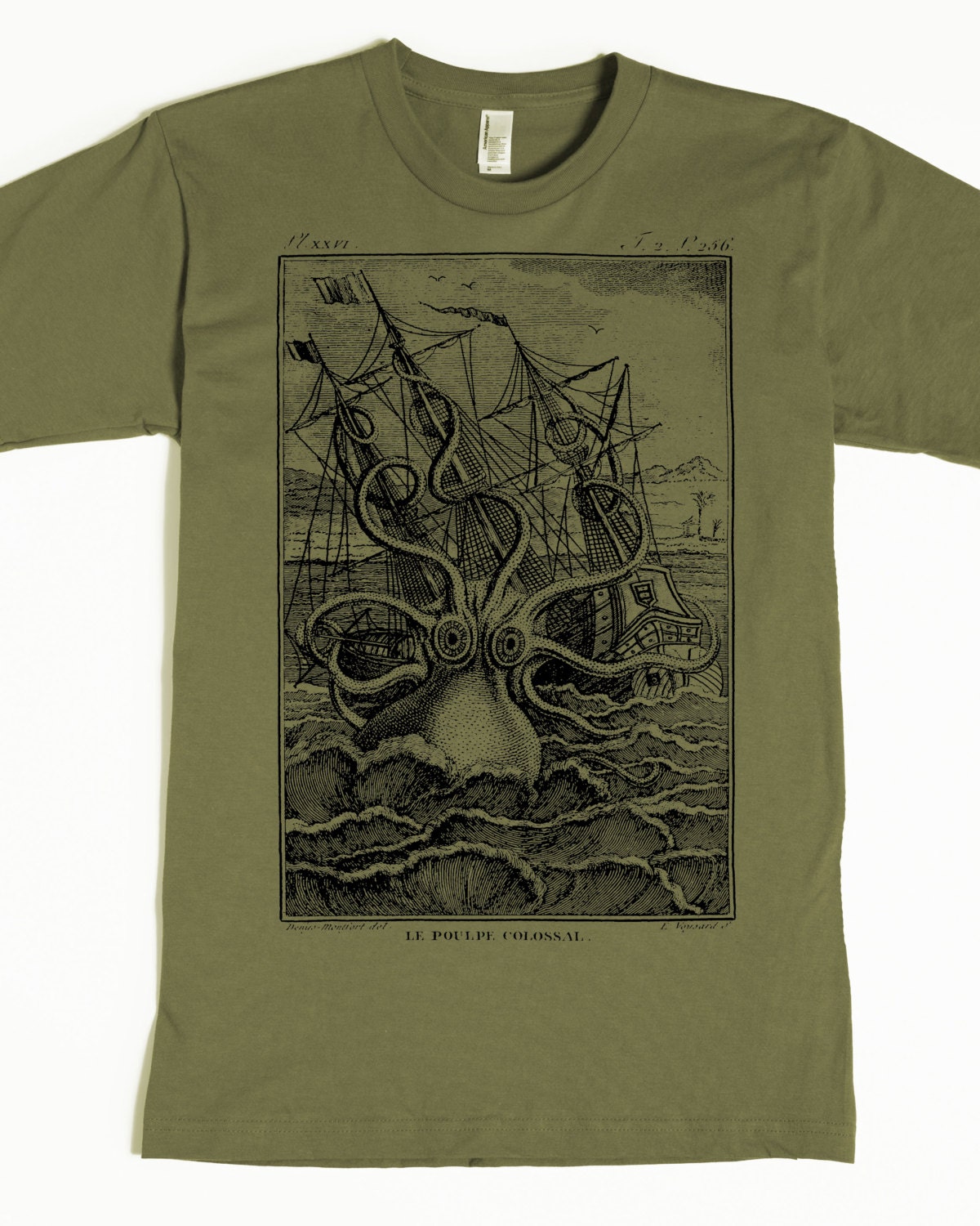 Octopus Men's Shirt Men's Octopus Tshirt Kraken