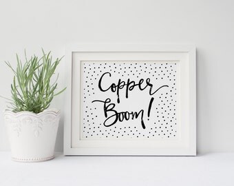 Gilmore Girls Poster- DIGITAL 8x10" Copper Boom, Lorelai Gilmore, Rory Gilmore, Gallery Wall, Digital Art, Gift for Her, Printable Poster